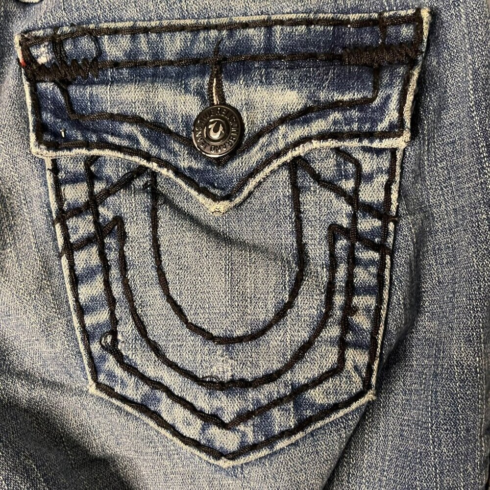 true religion “becky super t” low rise jeans